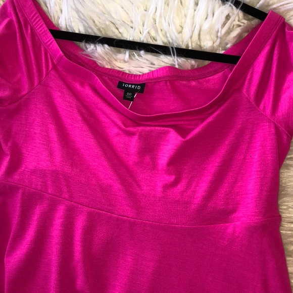 NWT BRIGHT PINK JERSEY SKATER MINI DRESS Sz 10/00 - Picture 5 of 9